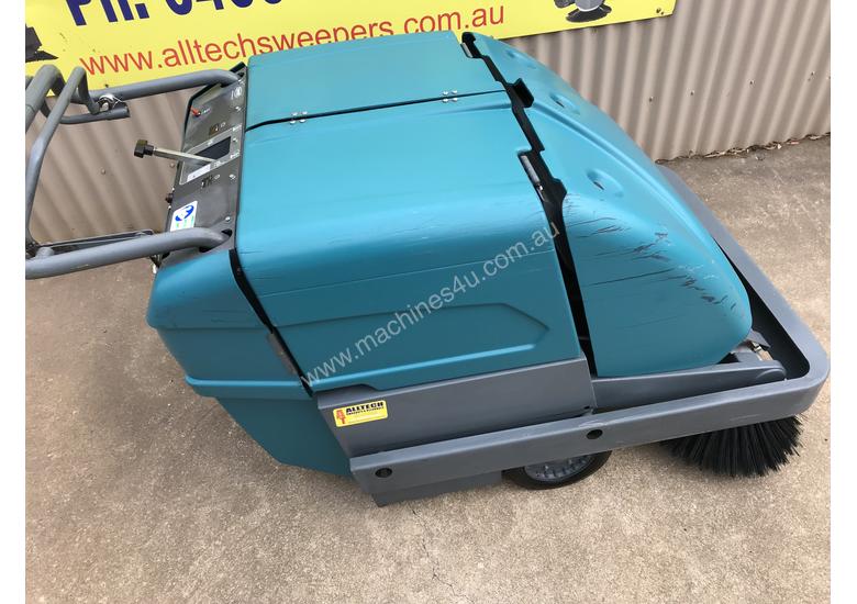 caption Tennant S10 Battery Powered Walk Behind Sweeper