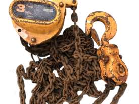 Chain Hoist Block and Tackle 3.0 ton x 3 mtr Drop PWB Anchor Lifting Crane PWB Anchor - picture0' - Click to enlarge
