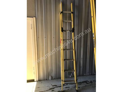 Branach Fiberglass & Aluminum Extension Ladder 2.7 to 3.9 Meter Industrial Quality