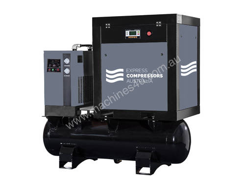 Screw Compressor 7hp (5.5kW) With tank and dryer