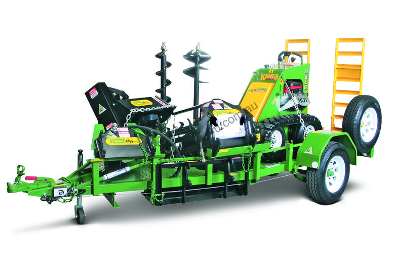 caption KANGA MINI LOADER BUSINESS ON A TRAILER PACKAGE 1.85T STEEL/ALLOY
