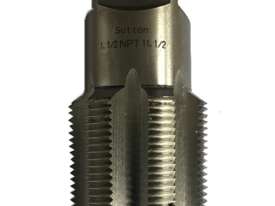 Sutton Tools Hand Tap 1-1/2 NPT Bottom Metal Thread Cutting Tools P/N M245 4216 - picture0' - Click to enlarge
