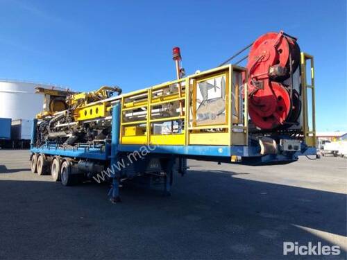 2013 Drillmec HH-75SL Trailer Mounted Coal Seam Gas Drilling Rig, 7,511 Hours Showing on HPU,