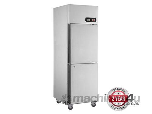 TROPICAL Thermaster 2×½ door Stainless Steel Freezer Capacity 500Ltr