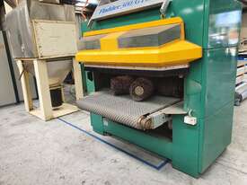 Fladder Model 300/GYRO automatic, feed-thru denibbing and finish sander - picture1' - Click to enlarge