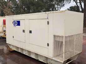 Generator FG Wilson 250 kva. Fuel tank base, muffler and curcuit breaker, sound reduced canopy. - picture0' - Click to enlarge
