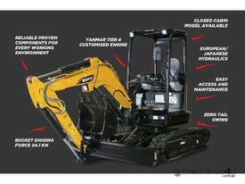 Sany SY26U 2.6T Mini Excavator - picture1' - Click to enlarge