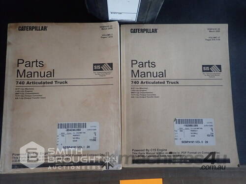 CATERPILLAR 740 ARTICULATED TRUCK SERVICE & PARTS MANUALS