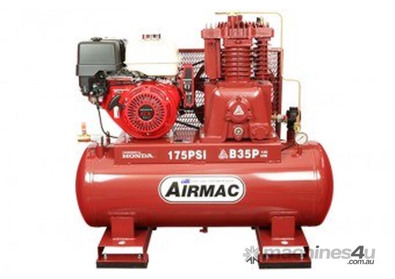 caption Airmac B35P 13 HP 175 PSI with Electric Start
