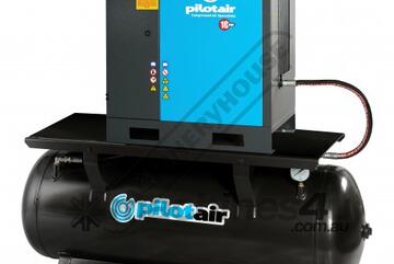 Rotary Screw Pilot Air Compressor PAC15-RM Italian Designed & Manufactured Air End 1848L/Min. 65.3CF