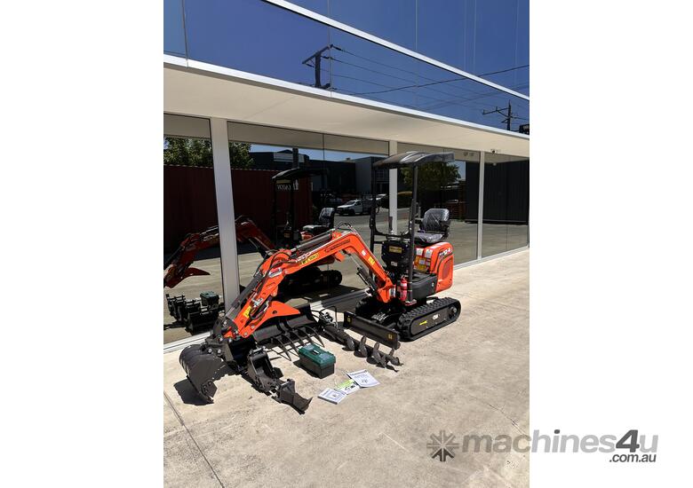caption Mini Excavator 1.2 T RHINOCEROS XN12-8 Package Deal with 3 Cyl KUBOTA Engine