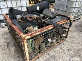 Assorted Pipe Components in Metal Crate - picture0' - Click to enlarge