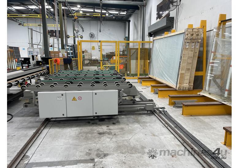 Used 2017 Macotec cutter and self loader Glass Cutting Machine Stone