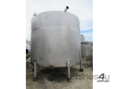 Stainless Steel Storage Tank (Vertical), 30,000Lt, 3700mm Dia x 2850mm H