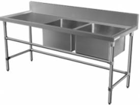 Brayco DS-L Double Bowl Stainless Steel Sink (700m - picture0' - Click to enlarge