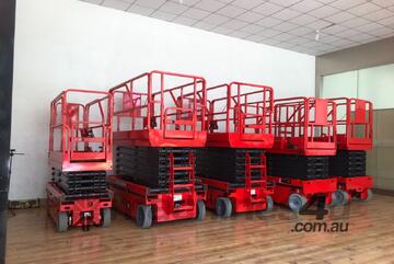 Sissor Lifts, self propelled, 4m to 12m, Auto Creep