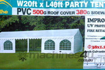 6m x 12m (72m2) Marquee Party & Wedding Tent with Heavy Duty PVC Roof & Walls