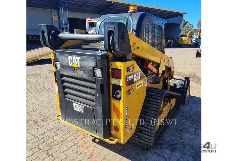 caption CAT 249DLRC Compact Track Loader