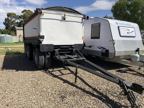 1998 Hercules HEDT-3 Tri Axle Tipping Dog Trailer