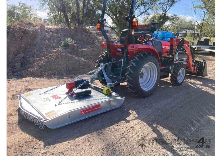 caption DEMO Massey Ferguson 1840 E Tractor BONUS Slasher