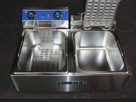 TWIN COMMERCIAL DEEP FRYER - ELECTRIC 20L EF-102 - picture0' - Click to enlarge