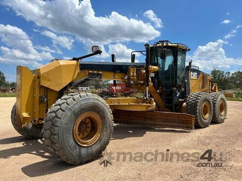 caption 2012 Caterpillar 16M Motor Grader – 23,350 Hours – Well-Maintained & Ready for Work!