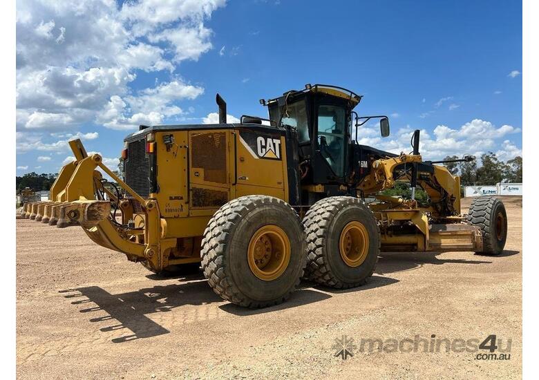 caption 2012 Caterpillar 16M Motor Grader – 23,350 Hours – Well-Maintained & Ready for Work!