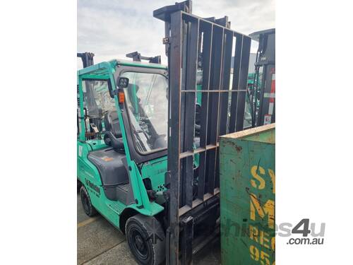 caption Mitsubishi 1.8T LPG 2-Stage Clearview Counterbalance Forklift