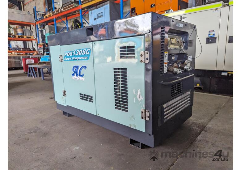 130  CFM Aftercooled AIRMAN  (Japan ) Screw Compressor 