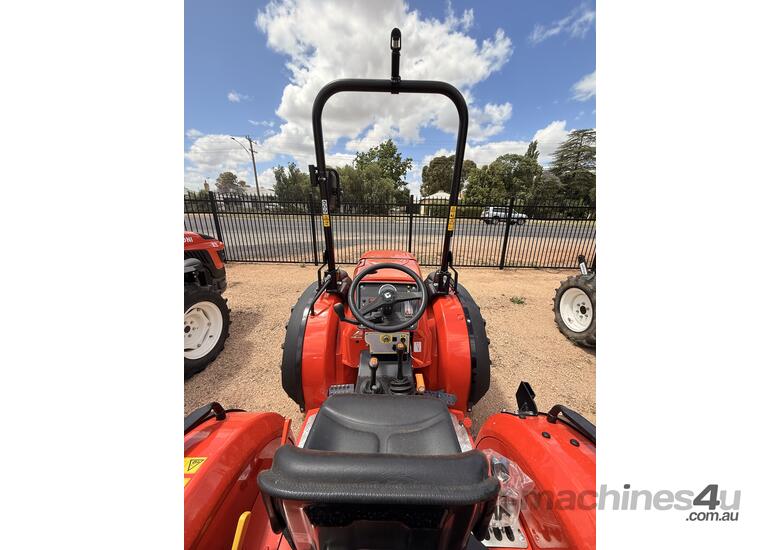 caption Goldoni 48hp Tractor: E60 RS Equal Size Wheel - Perfect for Navigating Limited Spaces