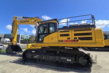 Shantui Excavator - 34.6T | Cummins Power, Air Con, Enclosed Cabin & Steel Tracks