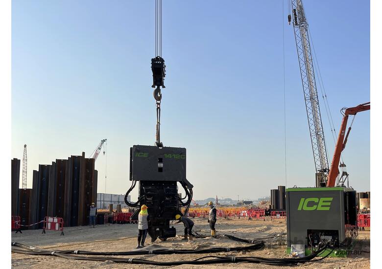 ICE 1412C Vibratory Hammer and Power Pack - Crane Suspended - Single, Double or Quad Clamp - Hire