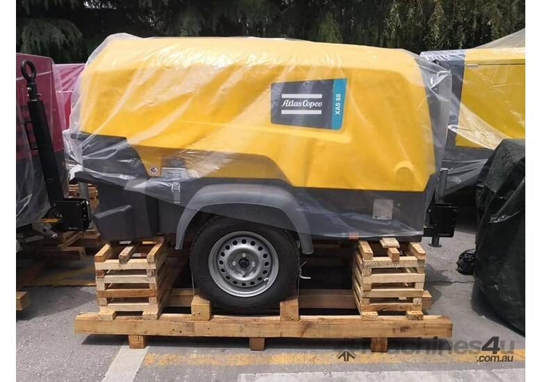 caption New Atlas Copco Diesel Portable XAS88 & XAHS400 PACE Air Compressors