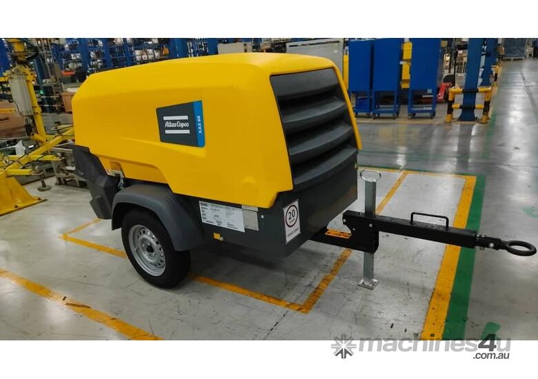 caption New Atlas Copco Diesel Portable XAS88 & XAHS400 PACE Air Compressors