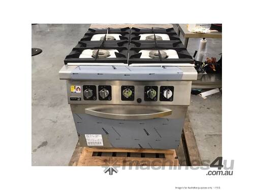 C-G941 Fagor Kore 900 Series Natural Gas 4 Burner with Gas Oven