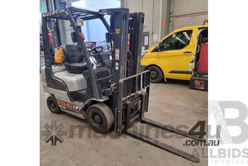 2010 Nissan LO18 1.8 Tonne LPG Forklift 4.3m FSV