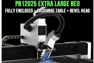Aore PB12025 CNC Laser Extra Long 12000mm Bed with Shuttle Table and Bevel