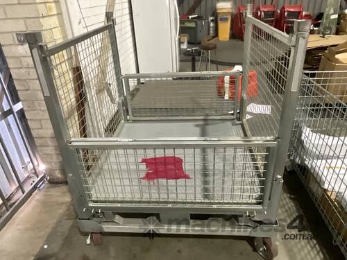 caption Collapsible Storage Cage