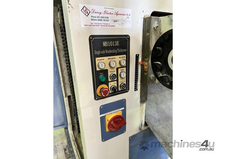 caption Planer - Thicknesser Machine with edge trimming capability - Capacity to 1300mm wide x 150mm thick