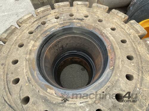 caption 4x Tyres Suit John Deere Wheel Loader