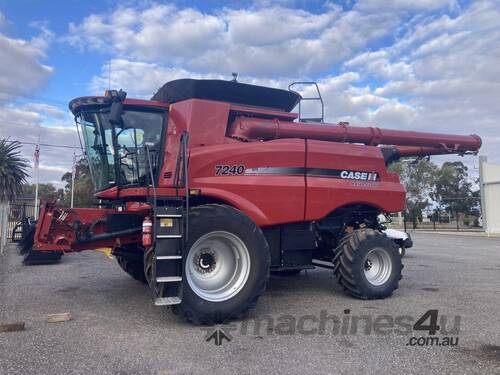 caption 2016 CASE IH 7240 HARVESTER & 2015 MACDON D65 40'