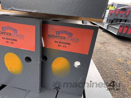 Unused Portal Frame Steel Shed (9mx18mx3.9m)