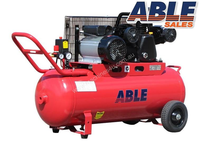 caption Electric Air Compressor 240Volt 100 Litre 18CFM 125PSI