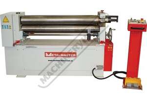 PR-136A Motorised Plate Curving Rolls 1300 x 6.5mm Mild Steel Capacity Motorised Up/Down Rear Roll,