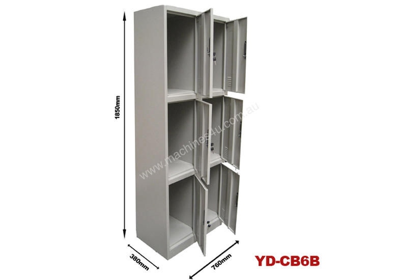 caption Six Bank Electric Swipe Card Locker