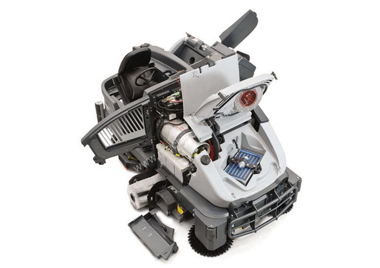 caption Nilfisk CS7010 Combination LPG Scrubber Dryer Sweeper