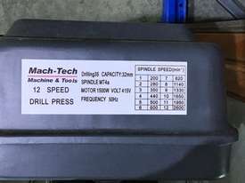Machtech Industrial Drilling Machine - 12 speed - 3 phase 1.5kW - 32mm Cap. (Only 2x available) - picture0' - Click to enlarge