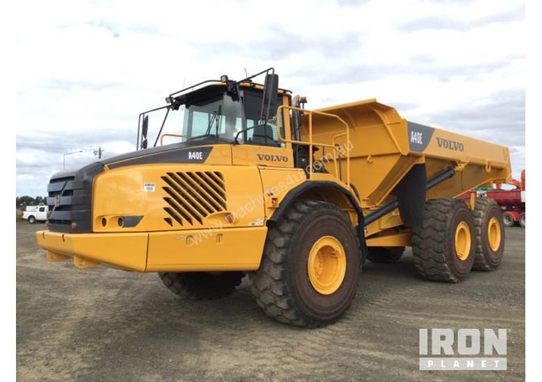 caption 2008 Volvo A40E Articulated Dump Truck