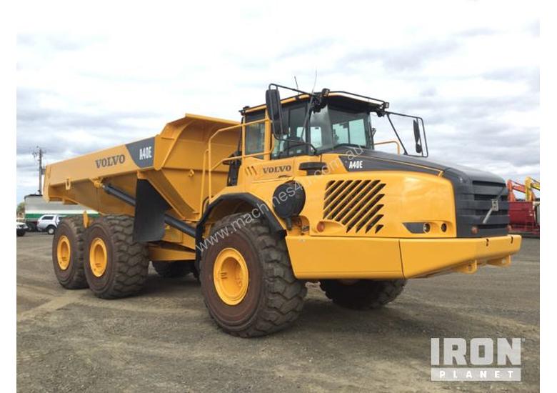 caption 2008 Volvo A40E Articulated Dump Truck