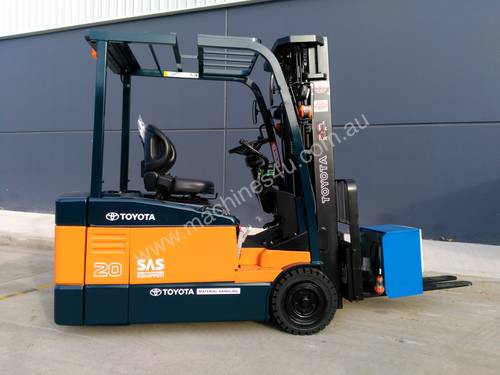 Toyota Business Class 2.0 Tonne 3 Wheel Counterbalance Battery Electric Container Forklift - Sydney.